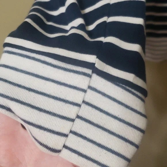 DOUBLEHOOD Blue White hoodie with knot detail - Picture 6 of 10